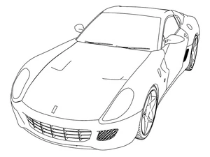 488 Ferrari GTB Coloring Page