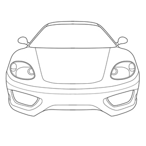 Ferrari 360 Modena Coloring Page