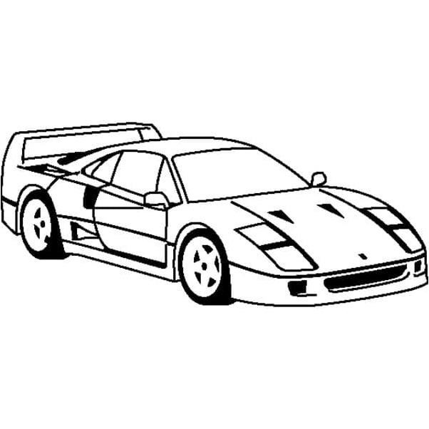 Ferrari Car Coloring Page Coloring Page