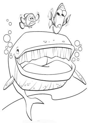 Dory and Marlin's Best Buddy Coloring Page