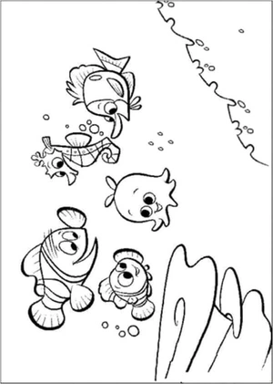Enjoyable Encounters with Marine Life Coloring Page