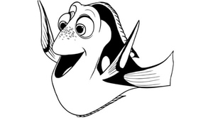 Friendly and sociable fish named Dory
