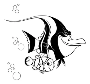 Protected By Gill the Tough Fish Coloring Page
