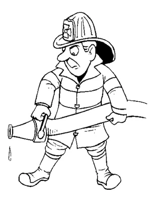 Free Printable Firefighter Coloring Page Coloring Page