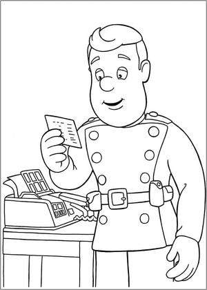 Firefighter Sam with a Message