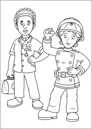 Helen Flood and Penny Morris from the TV show Fireman Sam