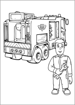 Sam the Fireman and his Fire Truck