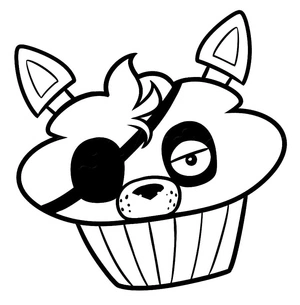 Cupcake from Five Nights at Freddy's Coloring Page