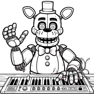 Freddy from Five Nights at Freddy's Plays the Piano