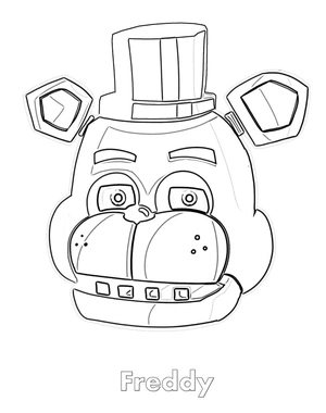 Freddy's Portrait Coloring Page