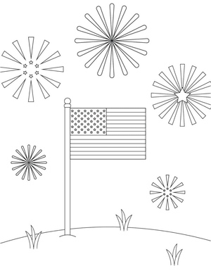 Fireworks on Flag Day