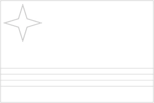 Flag of Aruba Coloring Page