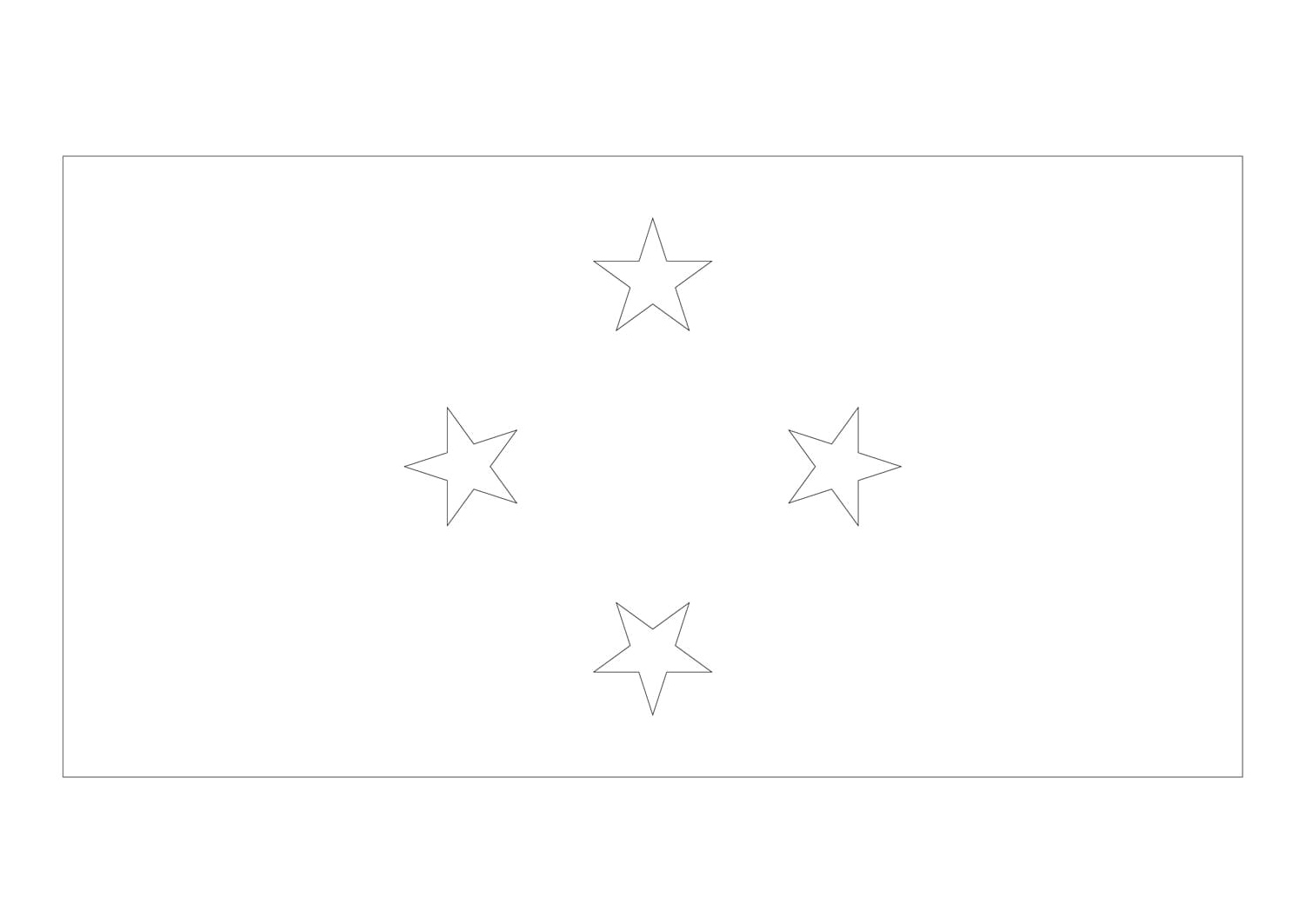 Flag of Micronesia Coloring Page