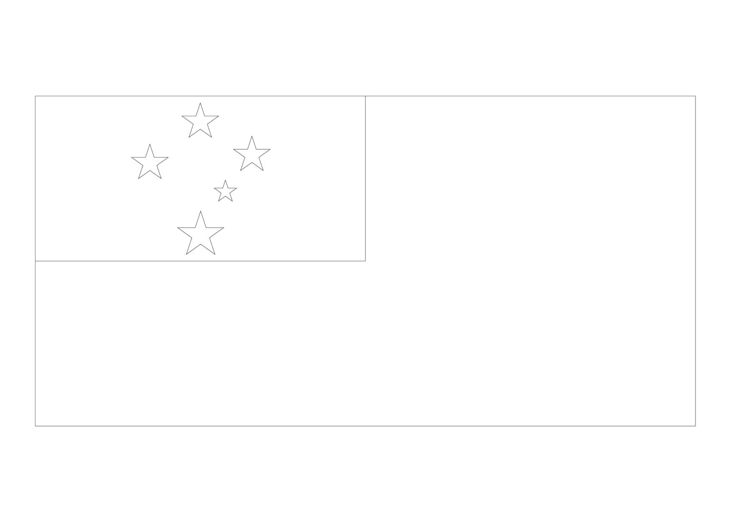 Flag of Samoa Coloring Page