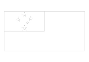 Flag of Samoa Coloring Page