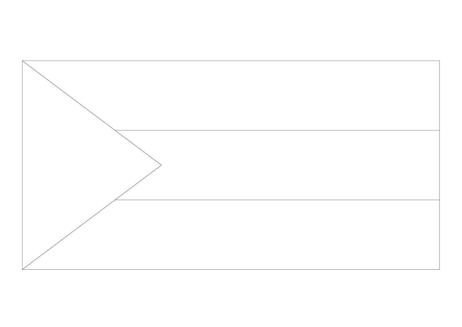 Flag of Sudan Coloring Page