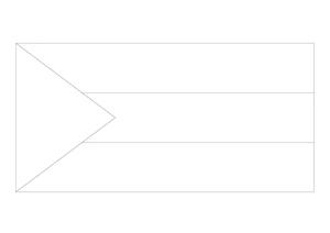 Flag of Sudan Coloring Page