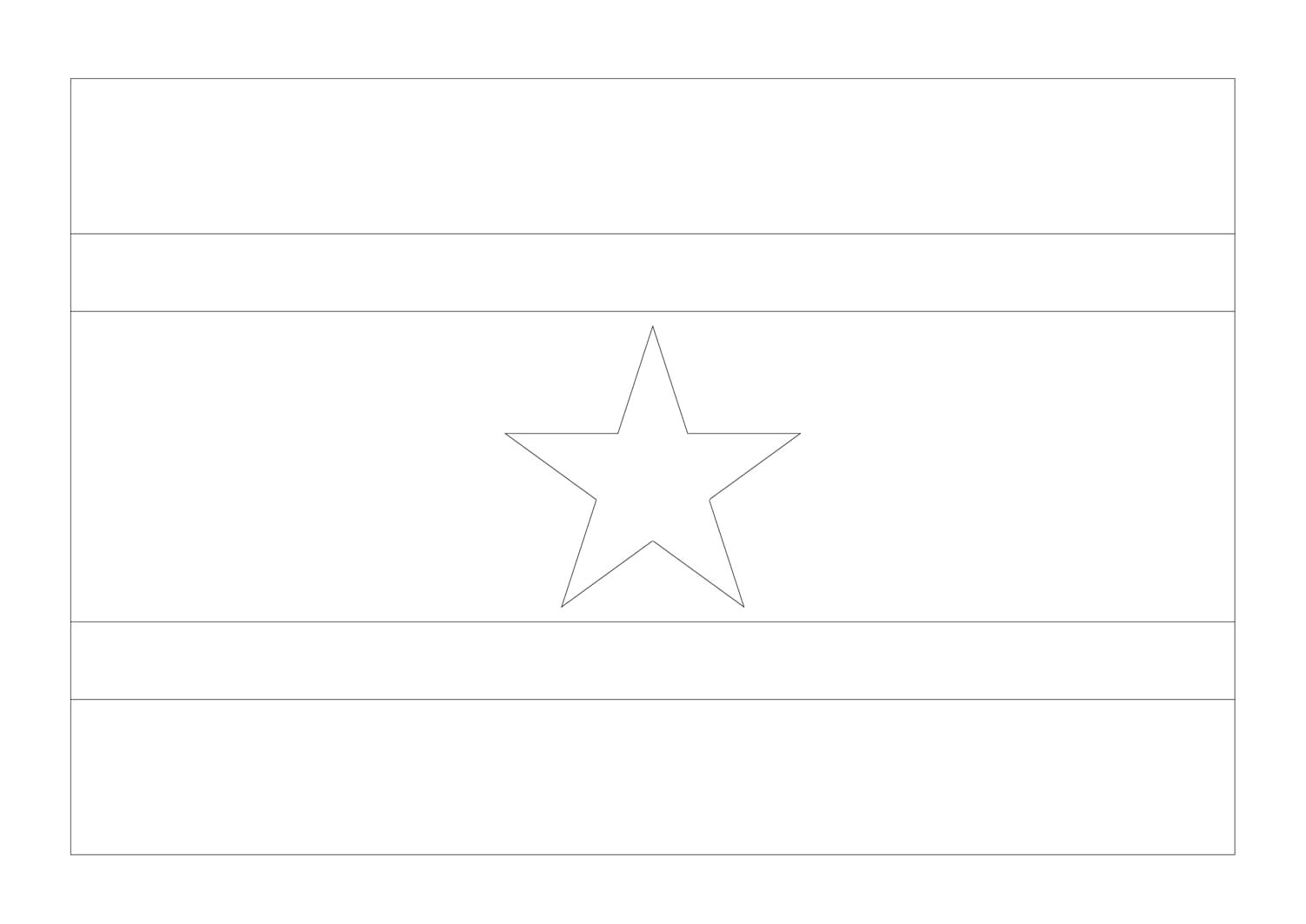 Flag of Suriname Coloring Page