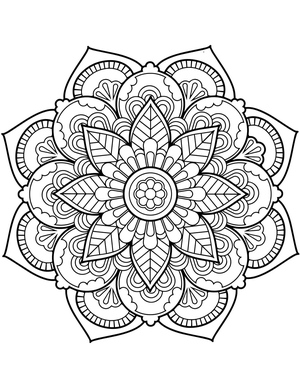 Majestic Floral Mandala