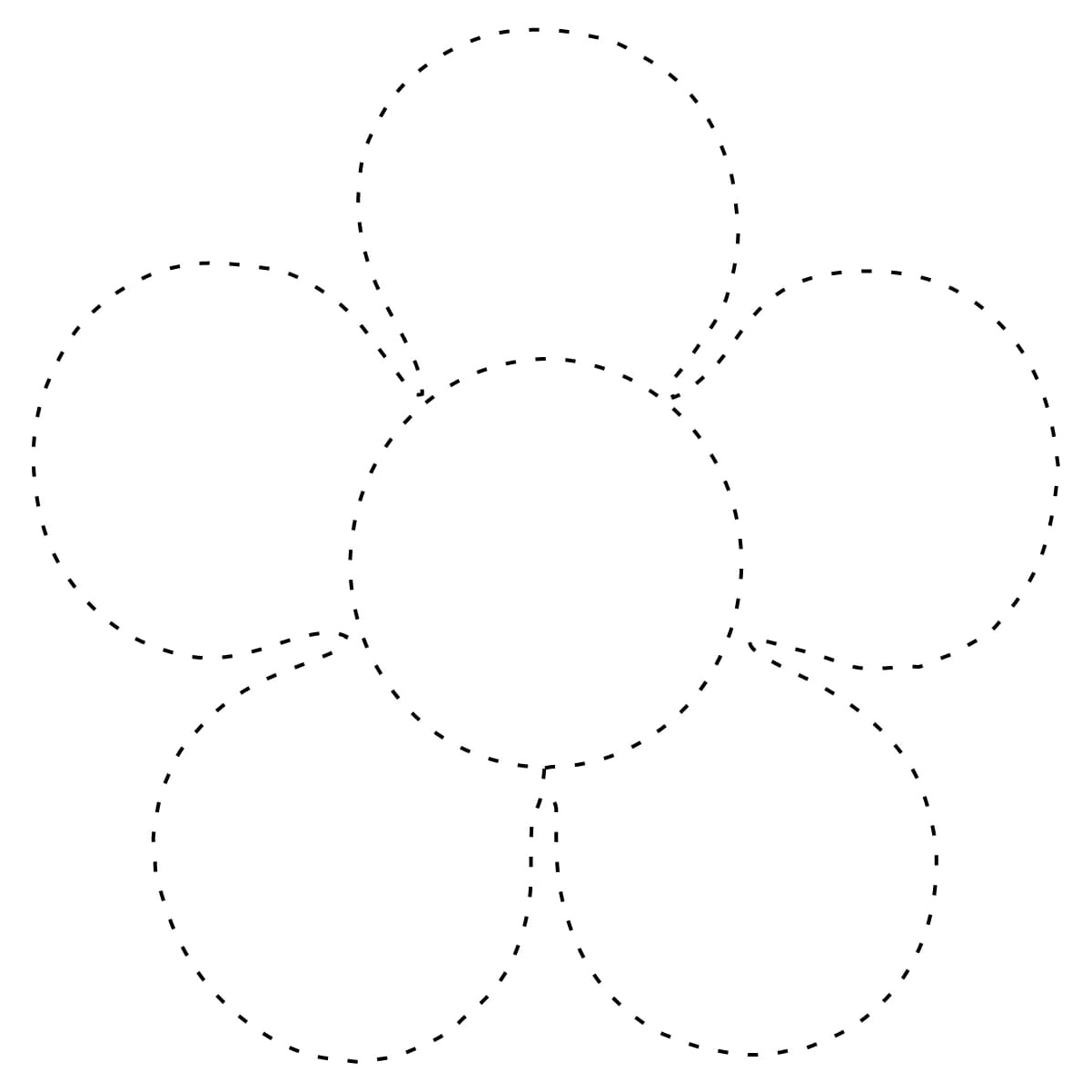 Lovely Flower Tracing Coloring Page