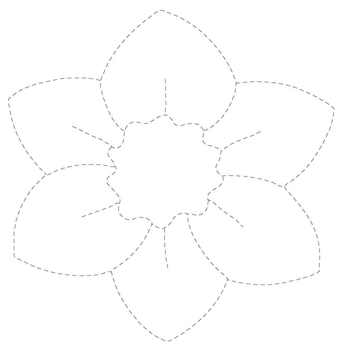 Printable Flower Tracing Page Coloring Page