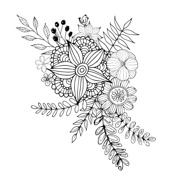 Flower Coloring Page Coloring Page