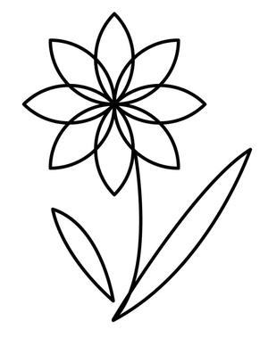 Printable Flower Coloring Page Coloring Page