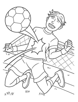 Excited Boy Playing Soccer