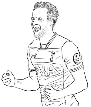Harry Kane Coloring Page Coloring Page