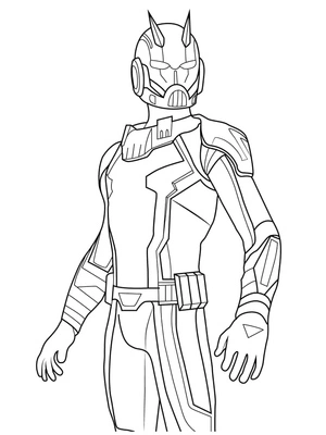 Ant Man Fortnite Coloring Page Coloring Page