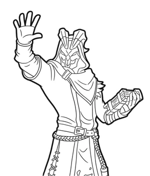 Fortnite's Delirium Coloring Page