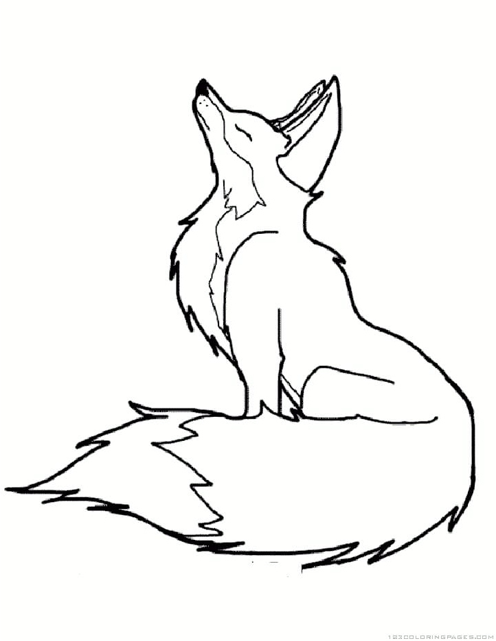 Regal Fox Coloring Page