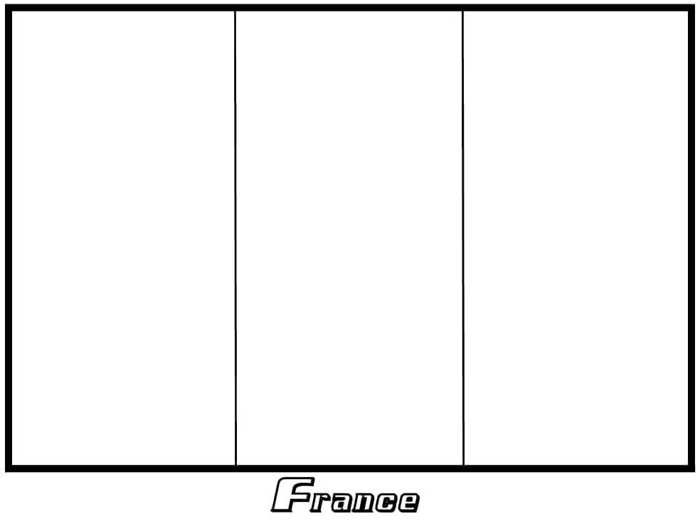 Printable France Flag Coloring Page Coloring Page