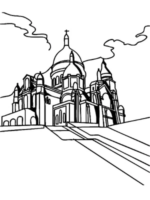 Sacred Heart Coloring Page