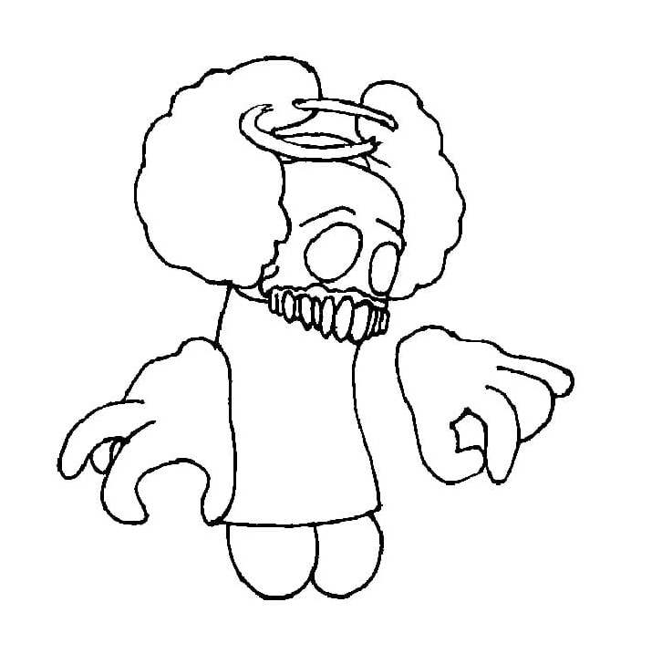 Clever Clown Coloring Page