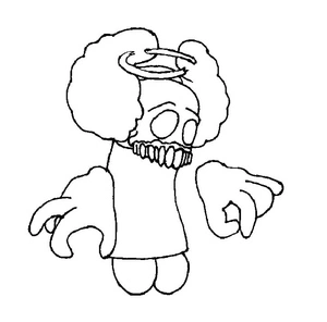 Clever Clown Coloring Page