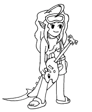 Friday Night Funkin in Atlanta Coloring Page