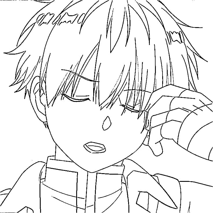 Frieren's Beyond Journey's End: Stark Coloring Page