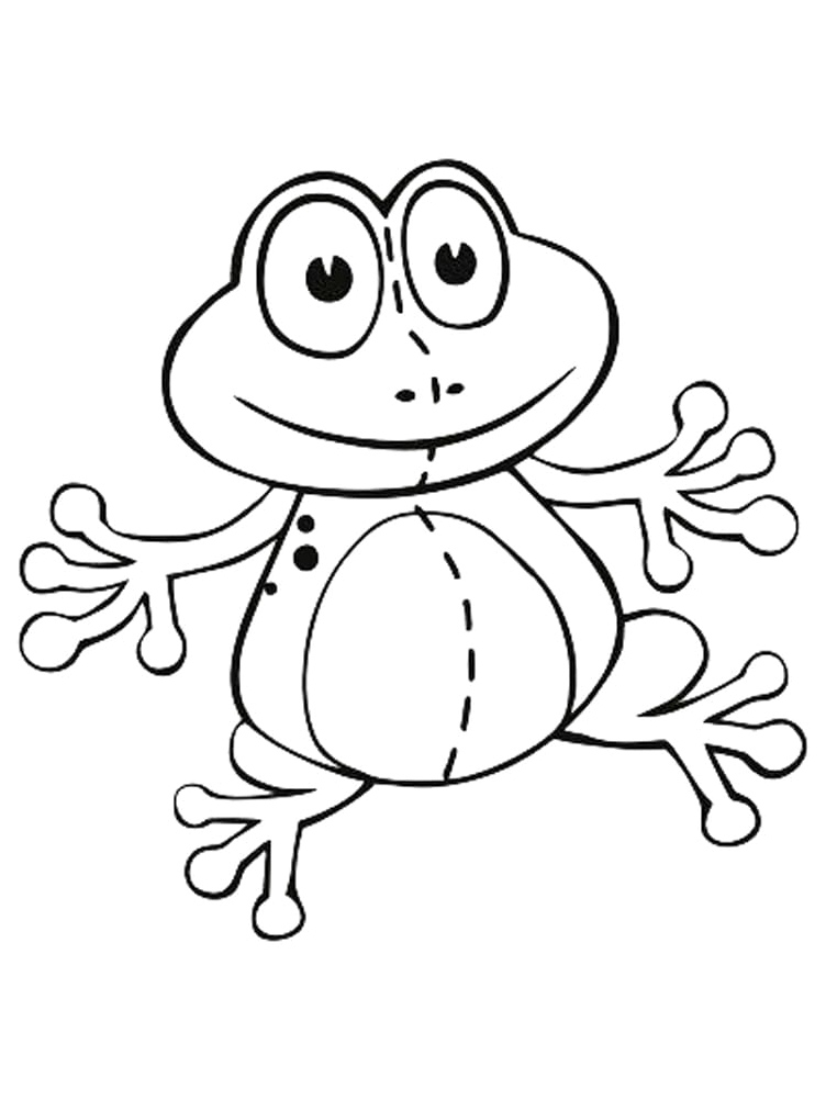 Toy Frog Coloring Page