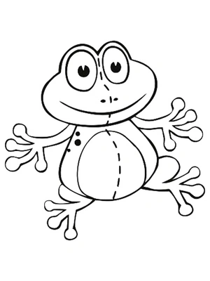 Toy Frog Coloring Page