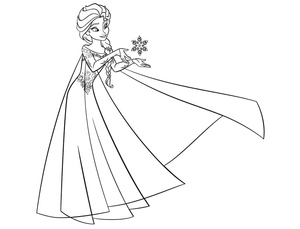 Elsa Coloring Page for Free Download