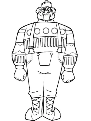Oaken from Disney's Frozen Coloring Page