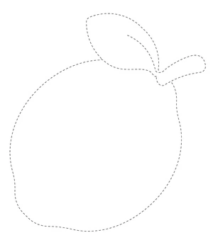 Tracing a Lemon Coloring Page Coloring Page