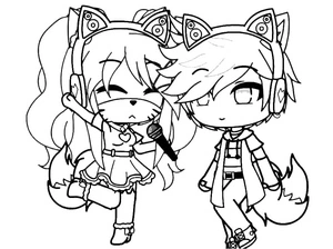 Get Gacha Life for free Coloring Page