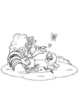 Free Printable Galinha Pintadinha Coloring Page