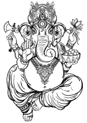 Free Lord Ganesha Coloring Page Coloring Page