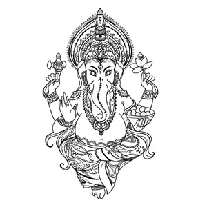 Ganesha Coloring Page – Sheet 10