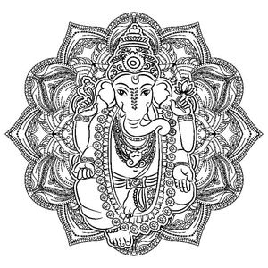 Ganesha Coloring Page - Sheet 9 Coloring Page