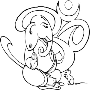 Ganesha with a Mouse