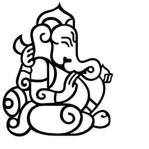 Printable Coloring Page of Ganesha for Kids Coloring Page